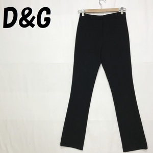 【人気】D&G/ディーアンドジー パンツ スラックス ブラック サイズ24/38 イタリア製 レディース/S756