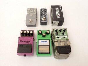 エフェクター おまとめ5点 LINE6 ECHO PARK + Ibanez TS9 + XTOMP mini + BOSS BF-2 + Gas Station MOOER □ 6DEA6-4