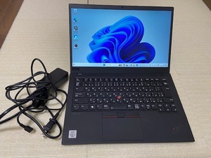 Lenovo ThinkPad X1 Carbon Gen8th/Core i5-1.7GHz(10310U)/8GB/SSD256GB/Win11Pro /Office365/バッテリー良好/WEBカメラ