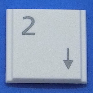 キーボード キートップ 2 下 白段 パソコン 富士通 FMV LIFEBOOK ライフブック ボタン スイッチ PC部品 2
