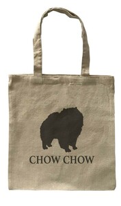 Dog Canvas tote bag/愛犬キャンバストートバッグ【Chow Chow Dog/チャウ・チャウ・ドッグ】イヌ/ペット/ナチュラル-129