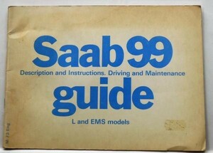 SAAB 99 OWNERS MANUAL 英語版