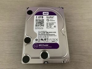 送料無料 WD20PURX-64P6ZY0 HDD Purple 2TB 3.5インチ SATA HDD2TB使用時間9478H★A3