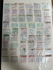 韓国切手/北朝鮮切手　古い　約380枚まとめ　使用済み　アルバム付き