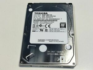 【使用時間15910時間】東芝 1TB(1000GB) HDD MQ01ABD100 2.5インチ 9.5mm厚 CrystalDiskInfo正常判定【1K9T】