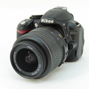 105s Nikon ニコン D3100 レンズキット ブラック デジタル一眼レフカメラ 【シャッター回数:5517回】 ※中古