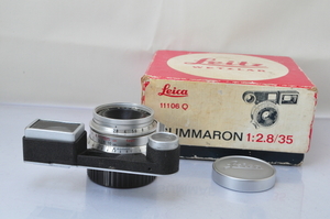 ★★中古美品 Leica Leitz Summaron 35mm F/2.8 Lens メガネ 眼鏡付 W/Box♪♪#5078Y