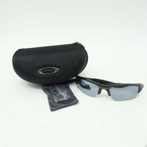 116♭OAKLEY/オークリー Flak Jacket XLJ フラックジャケット 03-899 ブラック スポーツサングラス ※中古