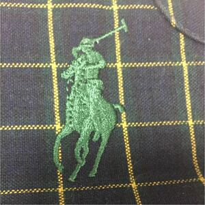 【送料無料】未使用 Polo Lalph Lauren ポロラルフローレンチェックハイカットスニーカー 10.5 US 28.5 JP ビックポニー 靴シューズ メンズ