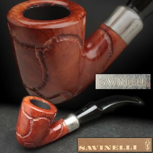 JK435 【SAVINELLI】イタリア製 #2611 サビネリ パイプ 全長16cm 重45g フィルター付 元箱附 喫煙具