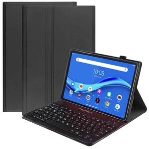 Lenovo Tab6 10.3インチ 専用 ケース付き Bluetooth キーボード US配列 かな入力対応 ブラック