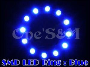 E8-2BL SMD LEDリング イカリング 青色 ライブディオ/ZX AF34 AF35 ズーマー/X PCX125/150/160 フォルツァ MF06 MF08 MF10 汎用