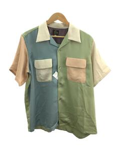 Needles◆23ss/S/S Classic Shirt/半袖シャツ/M/レーヨン/マルチカラー/エリヨゴレ・シミ有