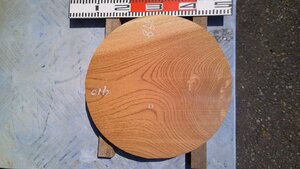 17-80　老木欅（ケヤキ）の乾燥丸材（尺３寸）・・丸盆・菓子器・皿・テーブル・机・ロクロ・挽きもの