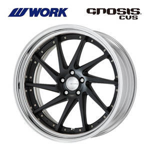 送料無料 ワーク GNOSIS CVS STEP RIM ミドルコンケイブ STANDARD Adisk 10J-22 +45～－27 5H-114.3 【2本セット 新品】