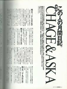 マルコポーロ1994年7月号「CHAGE&ASKA月間日記連載第1回」