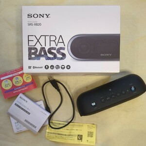 SONY ソニー Bluetooth ワイヤレススピーカー SRS−XB20　EXTRA ブラック