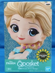 即決価格【新品】アナと雪の女王 エルサ Qposket Disney Characters Elsa Frozen Fever Design Q posket フィギュア 美少女 正規品 同梱可