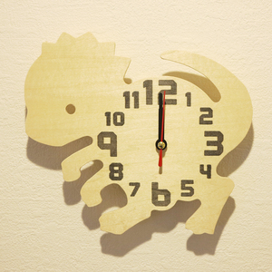 恐竜 時計 #4 パキケファロサウルス 壁掛け時計 置時計 木工 アート クラフト クリエイター デザイン 恐竜時計 模型 図鑑