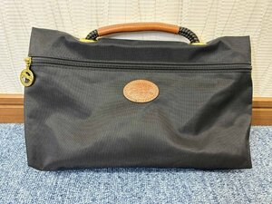 ★★LONGCHAMP★★ ロンシャン フランス製 ミニ ハンドバッグ かばん サブバッグ ポーチ ナイロン カジュアル