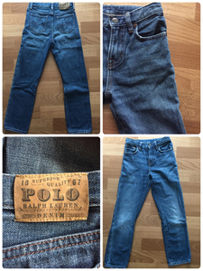 ポロ ラルフローレン キッズ用 デニムパンツ POLO RALPH LAUREN インディゴ 2nd f&e ビンテージ オールド GO OUT DENIM