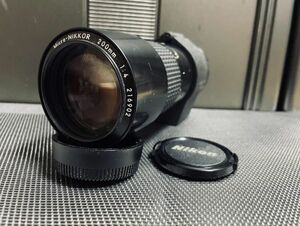 Nikon Micro-NIKKOR 200mm 1:4 AI ニコン レンズ 単焦点 マニュアルフォーカス ブラック