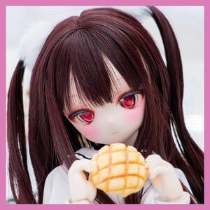 【Cherry Chips】DDH-01セミホワイト肌カスタムヘッド＋アイ※ソフビ盛り