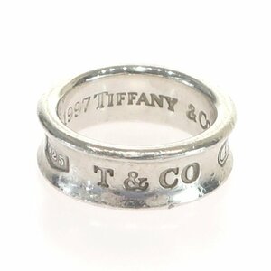 1円スタート TIFFANY&Co. ティファニー 1837 ナローリング 指輪 アクセサリー SV925 スターリングシルバー 9号 #49 レディース