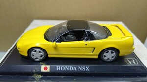 スケール 1/43 HONDA NSX ！ 日本 世界の名車コレクション！ デル プラド カーコレクション！ 右ミラー欠落。