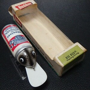 おっさんルアーマンの最高機密！ オールド ヘドン ビッグバド ルアー 箱入 OLD Heddon BIGBUD BUDWEISER Beer Can Lure!