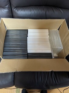 DVDプラスチックケース、中古85枚　　　　　　黒、白、透明ランダムセット 着払い