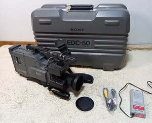 SONY ソニー EDC-50 ED Beta ビデオカメラ ベータ ケース付き 通電確認 動作未確認 業務用