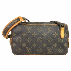 【1円～】 ルイヴィトン LOUIS VUITTON ショルダーバッグ モノグラム マルリーバンドリエール M51828 TH0941レザー ブラウン 中古