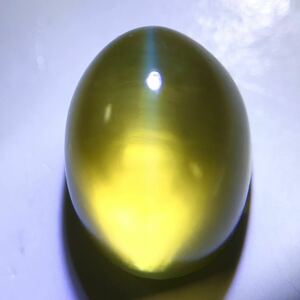 美品！！☆天然クリソベリルキャッツアイ3.926ct☆M 約9.5×7.2mm ルース 裸石 宝石 ジュエリー jewerly chrysoberyl catseye 猫目石