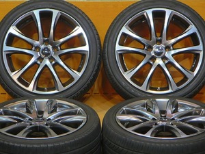 4本セット【TRD TF5 19年製ヨコハマ エコス245/40R19】19インチ8J+45 PCD114.3-5H アルファード エスティマ ヴェルファイア カローラクロス