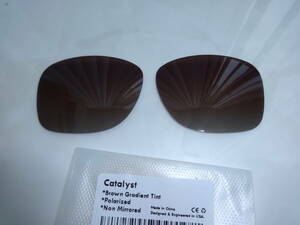 処分価格！！！！オークリー カタリスト用 カスタム偏光レンズ Polarized Lenses for Oakley Catalyst BROWN GRADIENT TINT