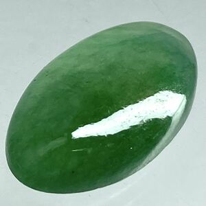 〔天然本翡翠9.110ct〕a 約18.18×11.07mm ルース 裸石 宝石 ジュエリー jade jadeite ジェダイト 