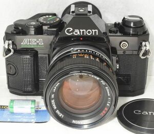 【整備/性能測定済】Canon AE-1 PROGRAM ブラック＋FD50mmF1.4 S.S.C._P,S,機能OK(1287236_117)