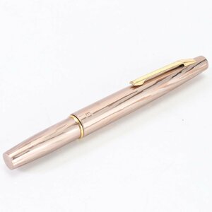 1円■美品■KAIMEI 開明■筆ペン 筆記用具 ペン ゴールド メンズ レディース EHM G7-1