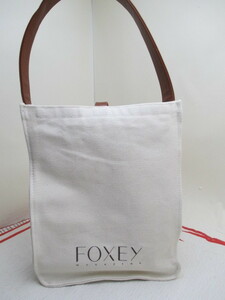 美品◆FOXEY MAGAZINE フォクシー ワンショルダー ナイロンバッグ 25×32◆R9442-4