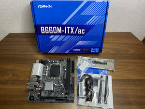 【難あり】ASRock Intel B660M-ITX/ac Intel12世代,13世代,14世代 マザーボード LGA1700