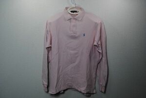 POLO Ralph Lauren ラルフローレン ポロシャツ ピンク 長袖 Lサイズ 同梱可能 返品保証あり