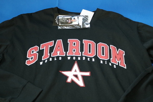 WORLD WONDER RING STARDOM　長袖Tシャツ　黒　メンズ　LL　スターダム　ジュリア　ロンT　新品 未使用 