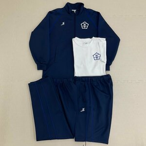 UTJ14 (中古) 栃木県 那須拓陽高校 ジャージ 上下 4点セット /小さめ/S/長袖/半袖/長ズボン/ハーフパンツ/体操着/体操服/女子生徒/卒業生品