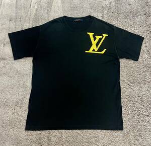 ルイヴィトンLV半袖メンズTシャツ黒LOUIS VUITTON