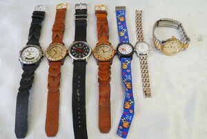 F893 TIMEX/タイメックス 腕時計 7点セット ブランド アクセサリー クォーツ メンズ レディース 大量 まとめて おまとめ まとめ売り 不動品