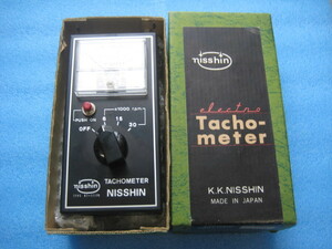 【即決】NISSHIN　 タコ　メーター　NT-111PS、中古、、、黒（M下）