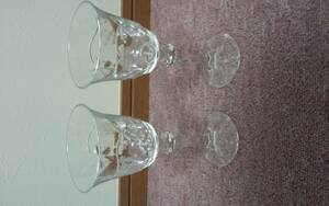 【テーブルウェア】グラス　2点セット　葡萄柄　食前酒用