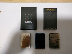 ZIPPO ライター 3点セット ジッポ オイルライター ジッポー ZIPPOライター ケース2点