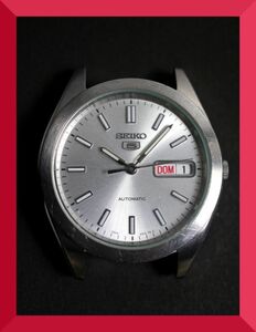セイコー SEIKO ファイブ 5 自動巻き 3針 デイデイト 裏スケ 7S26-0420 男性用 メンズ 腕時計 W972 稼働品